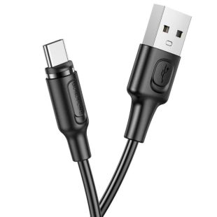 Usb-cable Type-C BOROFONE BX41 Amiable 3A 1m (круглый,magnetic) Black