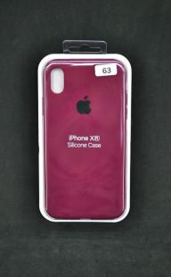 Чехол iPhone XR Silicon Case original FULL №63 burgundy (4you)