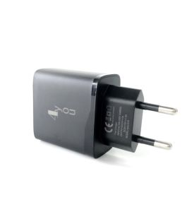CЗУ 4you A43 (18W, Fast Charger QC 3.0, 5V/3A, 9V/12V-1.5A, 1USB) black 