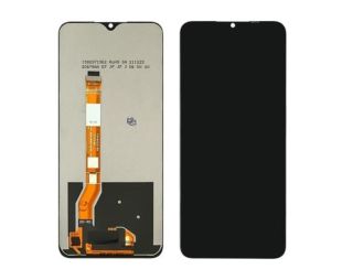 LCD Realme C35/ Narzo 50A Prime з черным тачскрином GXQC Service Pack (М)