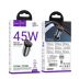 АЗП-Type-C HOCO NZ16B PD45W+QC3.0 (2Type-C) Grey