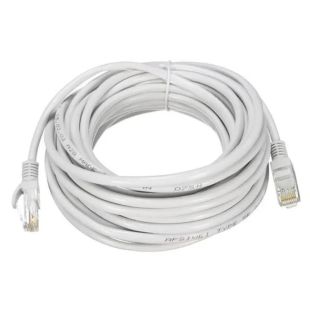 Кабель сетевой RJ45 25м, белый (витая пара)