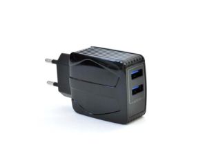 CЗУ 4you A24 (2.4A, Smart IC, Auto ID, покращена плата, 2USB, Led підсвічування) black