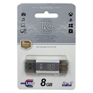 Usb 8Gb T&G 009 Star series (Type C 2.0) Silver