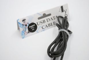 Usb-cable Micro USB 4you Angara (2000mah, tpe, 90град, micro 2х стор.,черный) "Акционная цена"