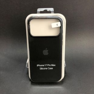 Чохол iPhone 17ProMax/18ProMax Silicon Case original FULL №18 black (4you)