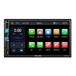 Автомагнітола CYCLONE MP-7128 (Bluetooth, USB, SD, дисплей 7*, 2DIN, +пульт, mp5, 12 міс гарантія)