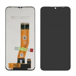 LCD Samsung A14/A145F (2023) с черным тачскрином золотистый шлейф Service Pack (M) 