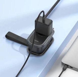 Удлинитель сетевой HOCO NS7 PD20W (2USB/1Type-C/1xSocket) 1m Black