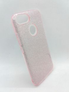 Чехол Xiaomi Redmi Note 5APrime Silicon + Plastic Twins pink "Акционная цена"