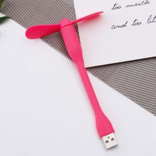 Вентилятор мобильный USB Pink (М)