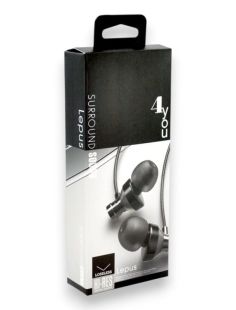 Гарнитура 4you LEPUS (оплетка Snake) black