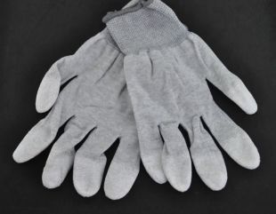 Рукавички антистатичні AIDA з поліуретановою поверхнею на пальцях (комплект 2 шт) (M)