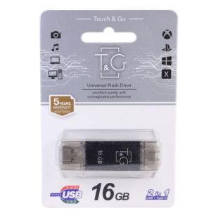 Usb 16Gb T&G 009 Star series (Type C 2.0) Black