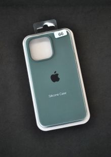 Чехол iPhone 15ProMax Silicon Case original FULL №66 pine green (4you) "Акционная цена"