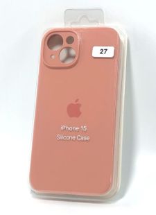 Чохол iPhone 15 Silicon Case original FULL Camera №27 peach (4you) 